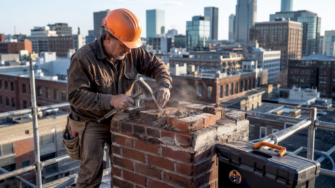 How to Rebuild Chimney Top Deteriorated Bricks Safely